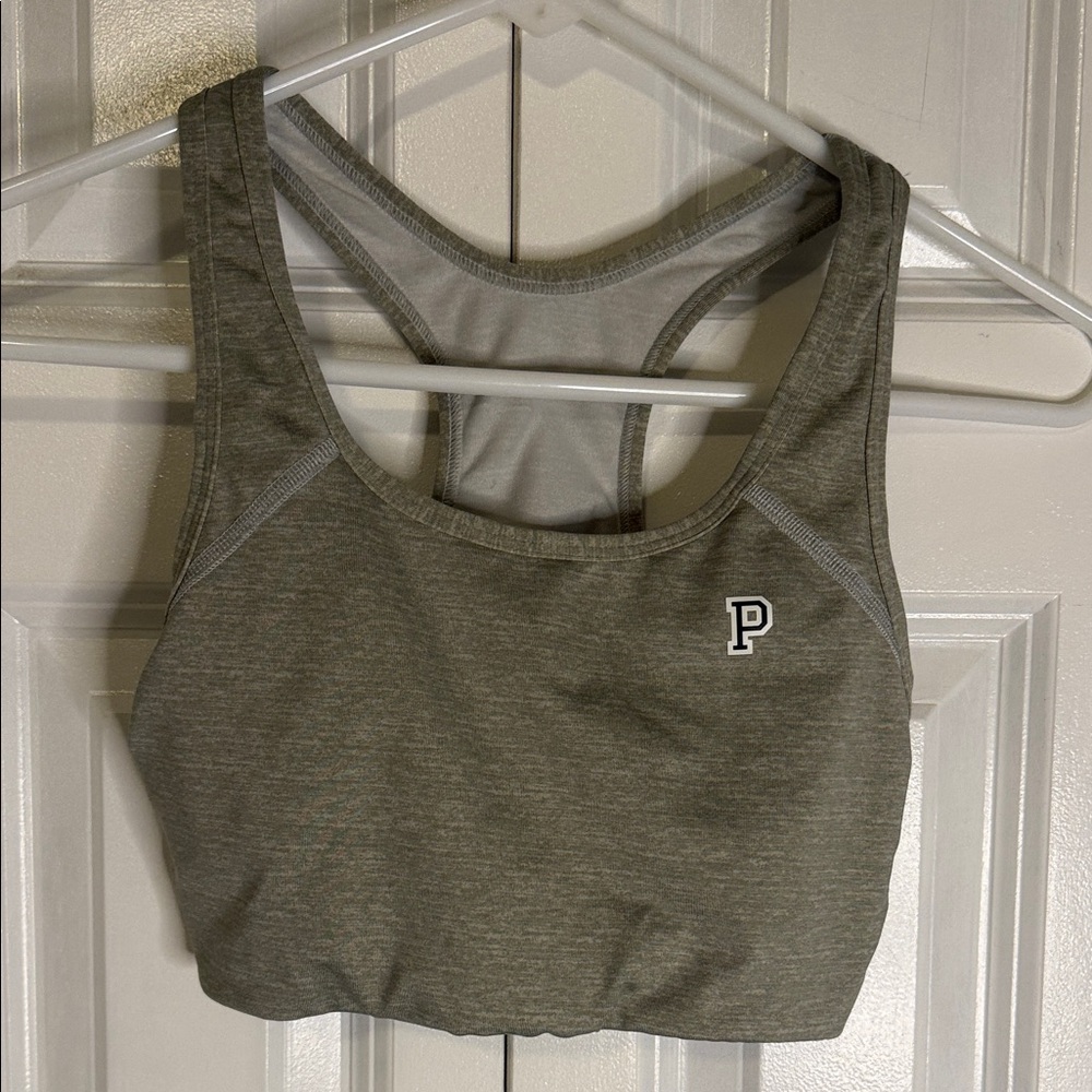 PINK Gray Sports Bra